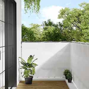 Balkonsko platno belo 120x1000 cm 100 % poliestrski oxford