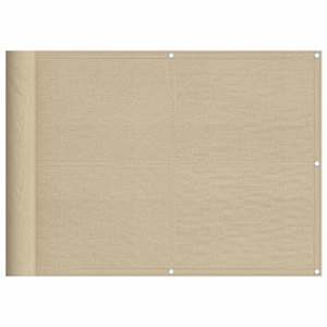 Balkonsko platno bež 75x700 cm 100 % poliestrski oxford - slika 2