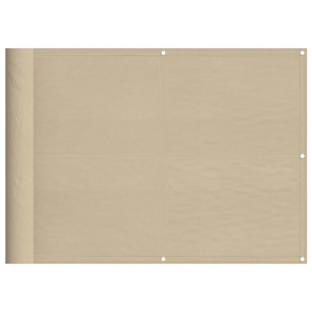 E-shop vidaXL Balkónová zástena béžová 75x800 cm 100 % polyester oxford