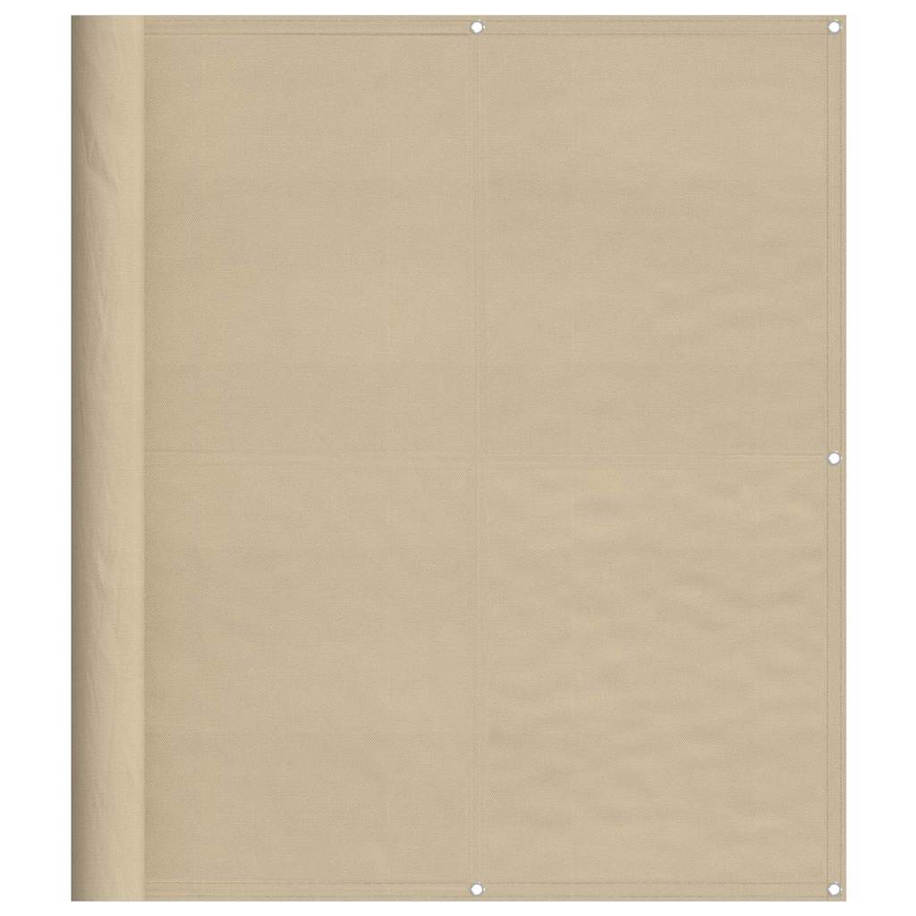 E-shop vidaXL Balkónová zástena béžová 120x800 cm 100 % polyester oxford