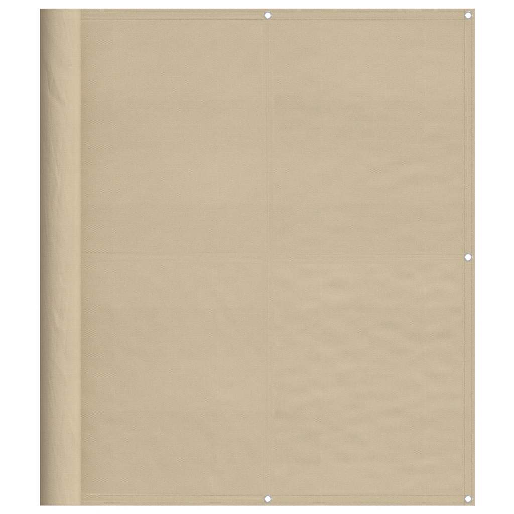 E-shop vidaXL Balkónová zástena béžová 120x1000 cm 100 % polyester oxford