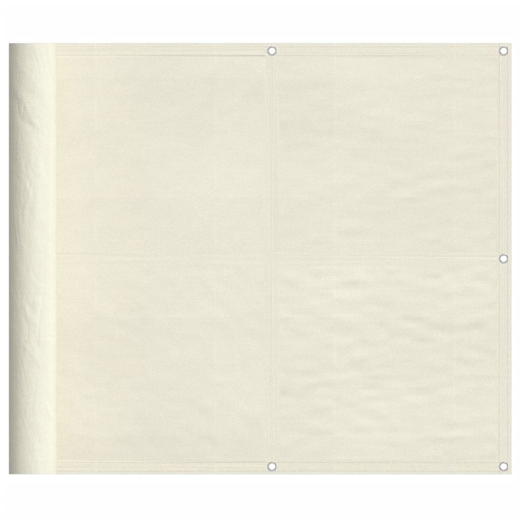 vidaXL BalkonovĂˇ zĂˇstÄ›na krĂ©movĂˇ 90 x 800 cm 100% polyester oxford