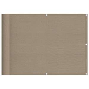 vidaXL r&otilde;dusirm, hallikaspruun, 75 x 700 cm, 100% pol&uuml;ester oxford