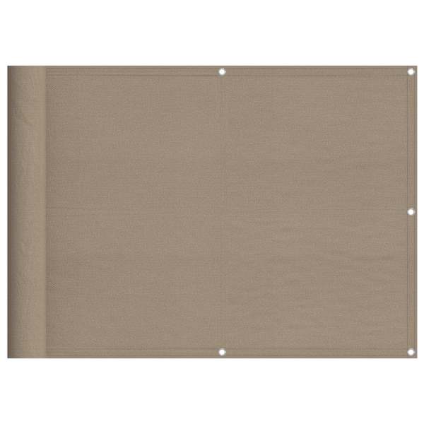 vidaXL r&otilde;dusirm, hallikaspruun, 75 x 700 cm, 100% pol&uuml;ester oxford