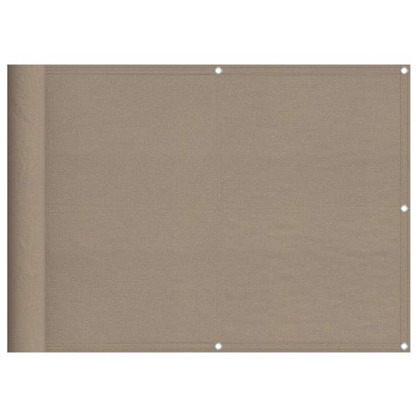 vidaXL r&otilde;dusirm, hallikaspruun, 75x800 cm, 100% pol&uuml;ester oxford