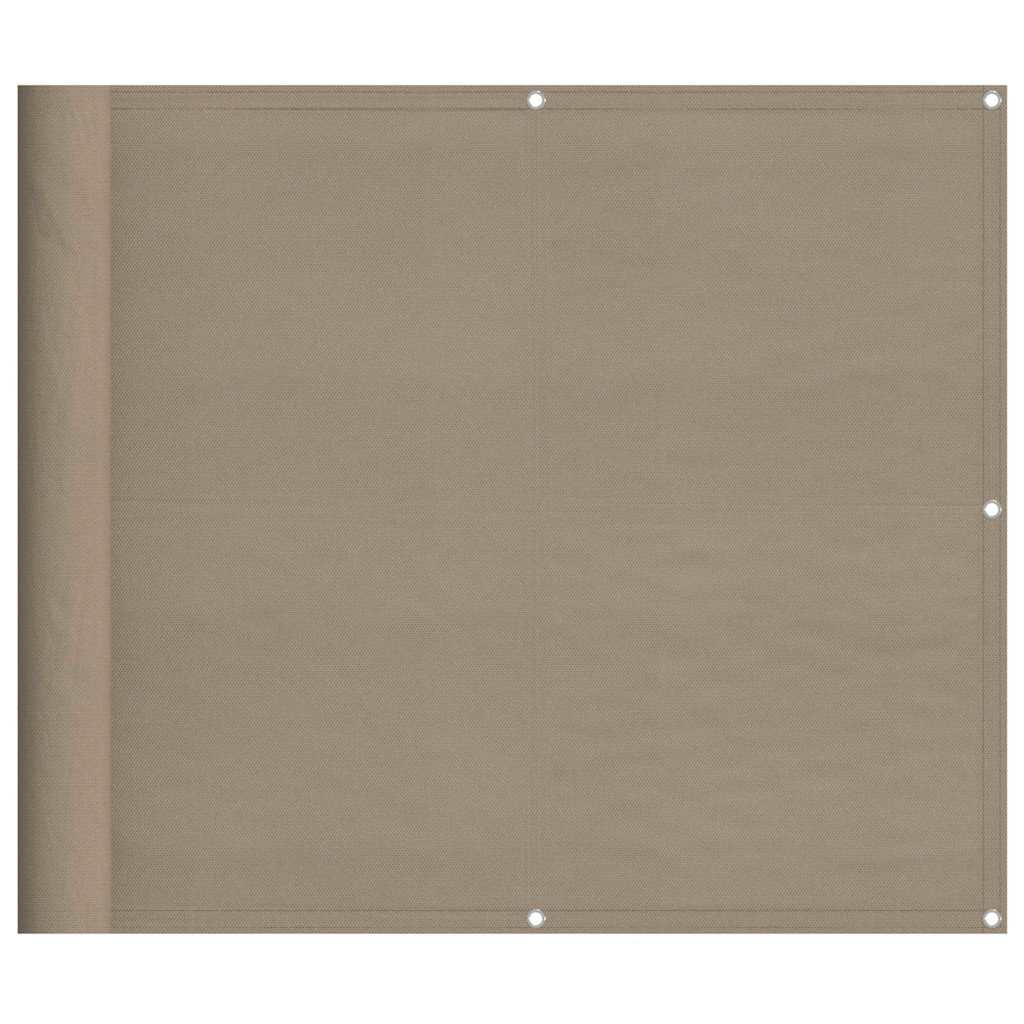E-shop vidaXL Balkónová zástena sivohnedá 90x800 cm 100 % polyester oxford