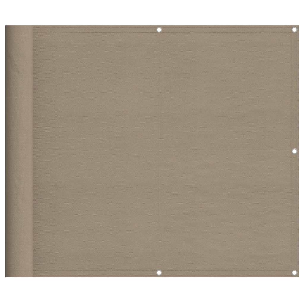 E-shop vidaXL Balkónová zástena sivohnedá 90x1000 cm 100 % polyester oxford