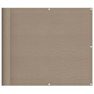 Balkonová zástěna taupe 90 x 1 000 cm 100% polyester oxford - obrázek 2