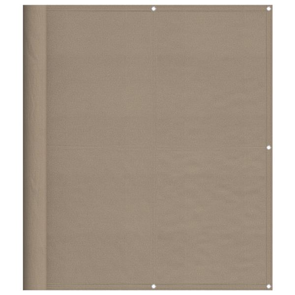 vidaXL r&otilde;dusirm, hallikaspruun, 120x700 cm, 100% pol&uuml;ester oxford
