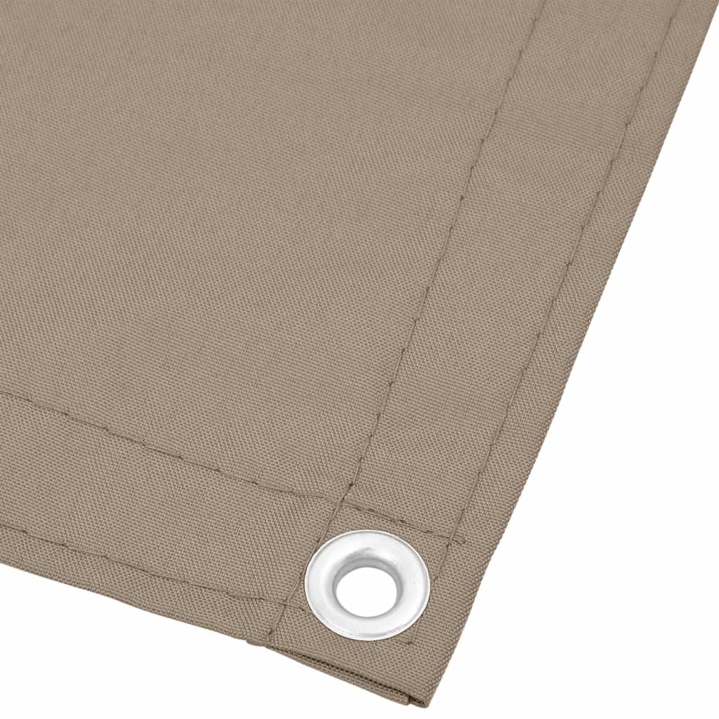 vidaXL Paravan de balcon, gri taupe, 120x700 cm, 100% poliester oxford