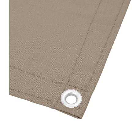 vidaXL Διαχωριστικό Βεράντας Taupe 120x800εκ 100% Πολ. Ύφασμα Oxford