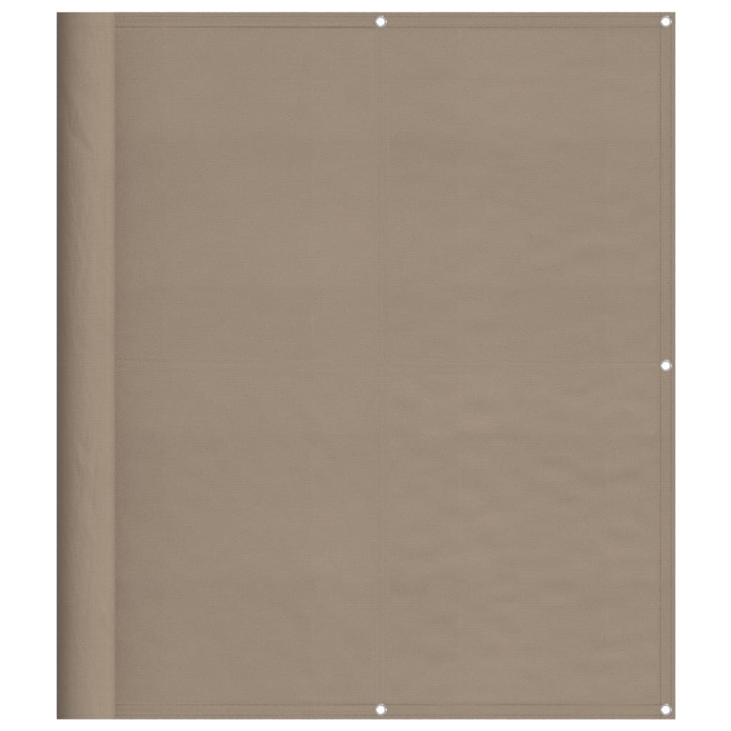 vidaXL Balkonová zástěna taupe 120 x 1 000 cm 100% polyester oxford