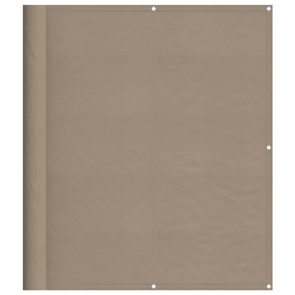E-shop vidaXL Balkónová zástena sivohnedá 120x1000 cm 100 % polyester oxford
