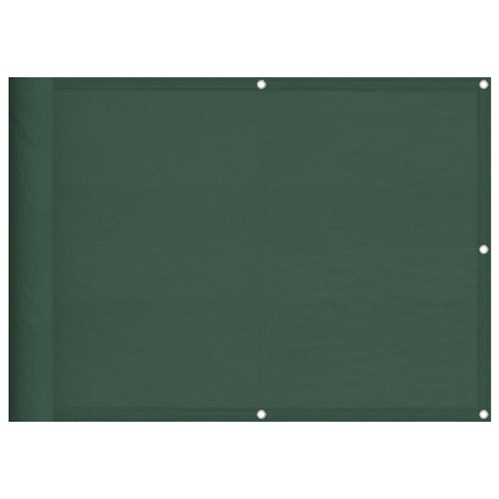 E-shop vidaXL Balkónová zástena tmavozelená 75x700 cm 100 % polyester oxford