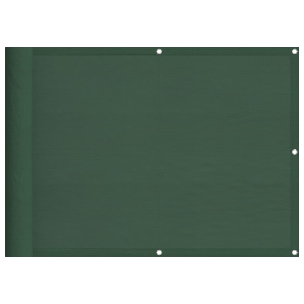 vidaXL Balkonová zástěna tmavě zelená 75x1000 cm 100% polyester oxford