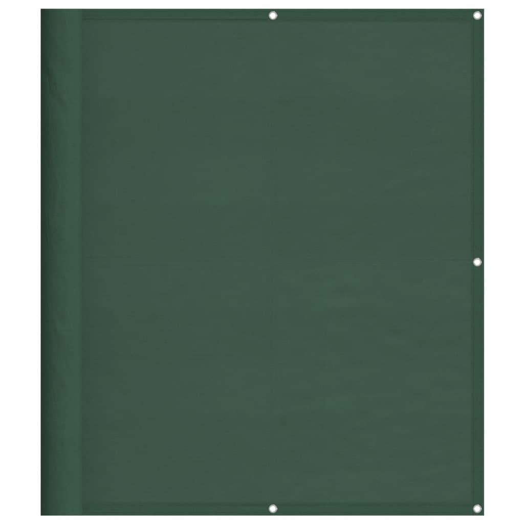 vidaXL BalkonovĂˇ zĂˇstÄ›na tmavÄ› zelenĂˇ 120x700 cm 100% polyester oxford