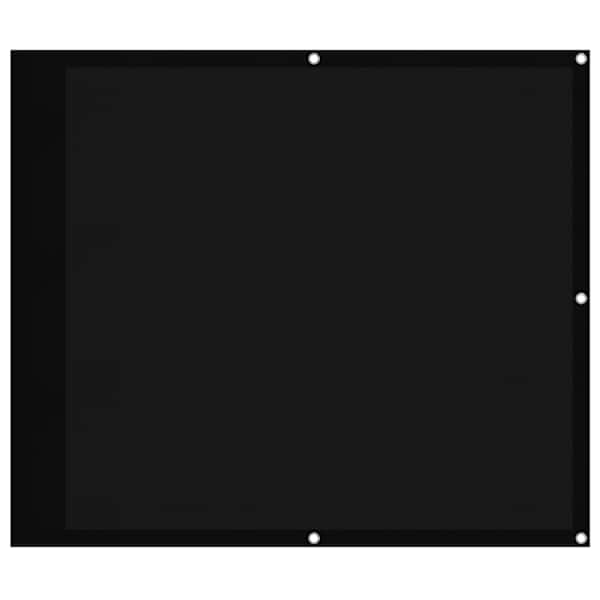 vidaXL r&otilde;dusirm, must, 90x800 cm, 100% pol&uuml;ester oxford