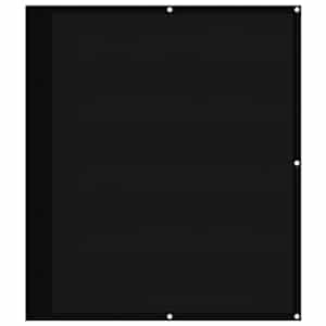 Balkonsko platno črno 120x1000 cm 100 % poliestrski oxford - slika 2