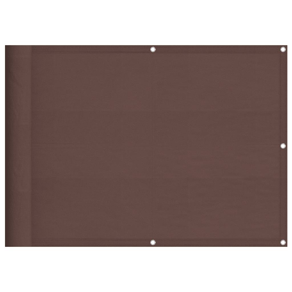 E-shop vidaXL Balkónová zástena hnedá 75x800 cm 100 % polyester oxford
