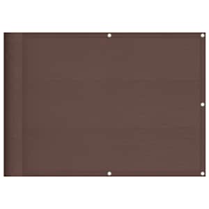 Balkonová zástěna hnědá 75 x 1 000 cm 100% polyester oxford - obrázek 2