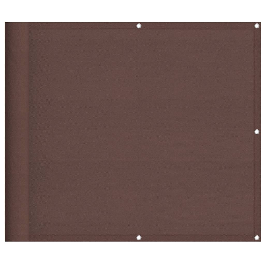 E-shop vidaXL Balkónová zástena hnedá 90x700 cm 100 % polyester oxford