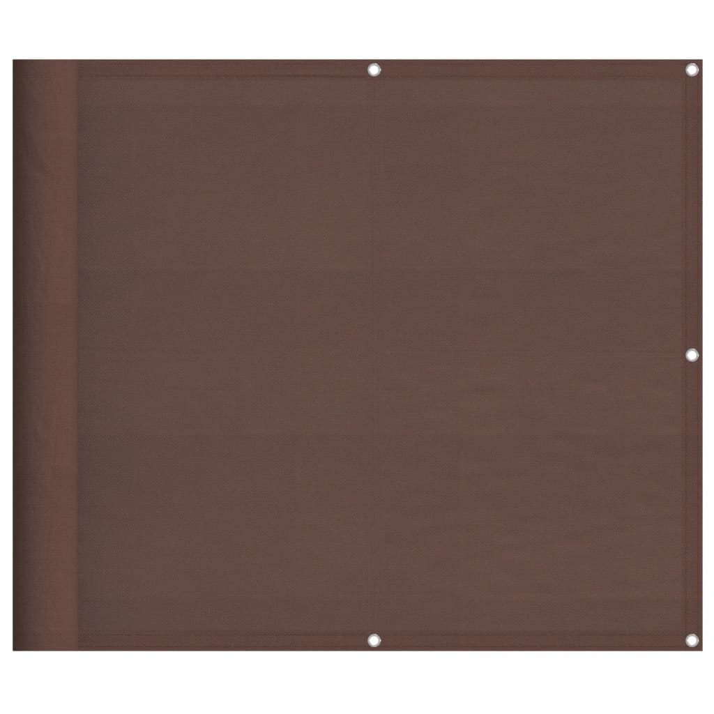 vidaXL Balkonová zástěna hnědá 90 x 800 cm 100% polyester oxford