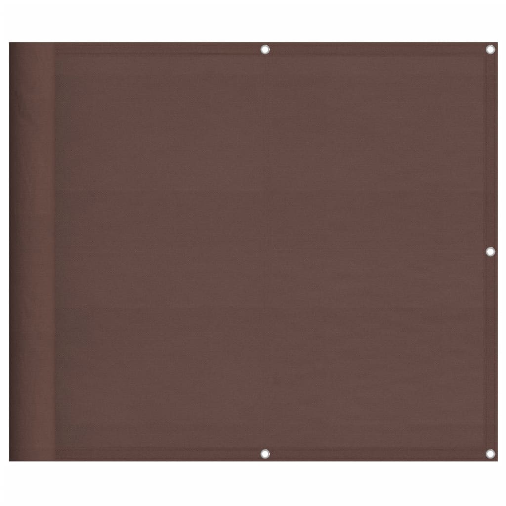 vidaXL Balkonová zástěna hnědá 90 x 1 000 cm 100% polyester oxford