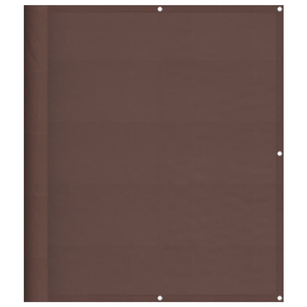 vidaXL Balkonová zástěna hnědá 120 x 800 cm 100% polyester oxford