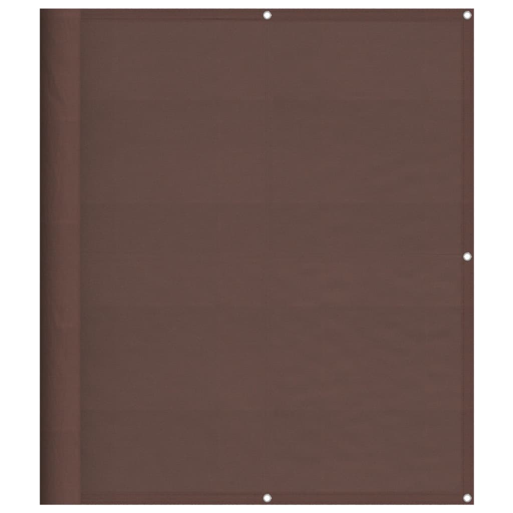 vidaXL Balkonová zástěna hnědá 120 x 1 000 cm 100% polyester oxford