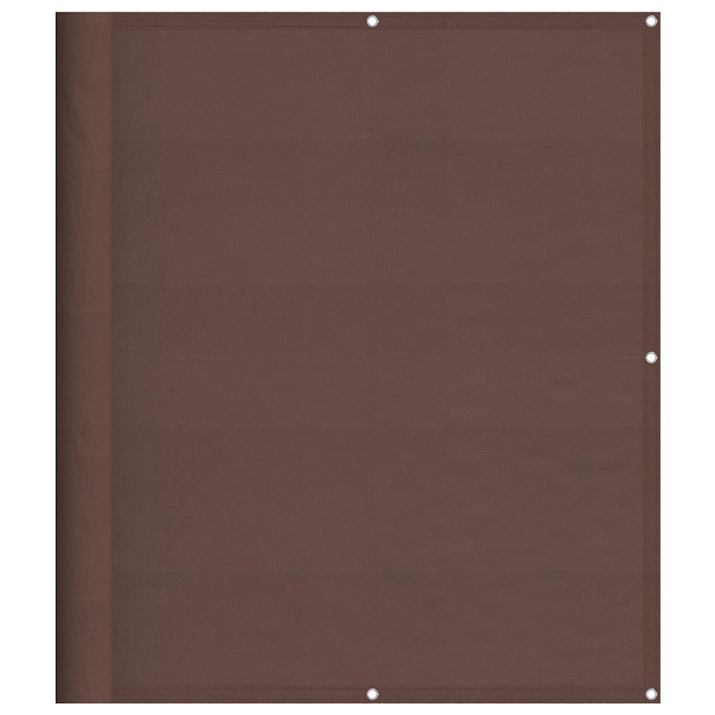 vidaXL Balkonová zástěna hnědá 120 x 1 000 cm 100% polyester oxford