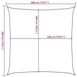Stínicí plachta světle šedá 3 x 3 m 100% polyester oxford - obrázek 10