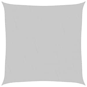 Stínicí plachta světle šedá 4 x 4 m 100% polyester oxford - obrázek 2