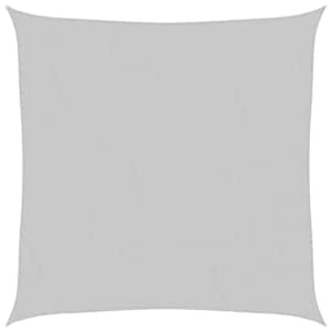 Stínicí plachta světle šedá 5 x 5 m 100% polyester oxford - obrázek 2