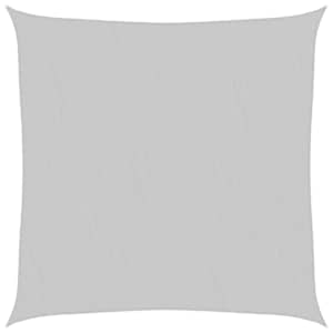 Stínicí plachta světle šedá 7 x 7 m 100% polyester oxford - obrázek 2