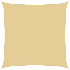 Stínicí plachta písková 4 x 4 m 100% polyester oxford - obrázek 2