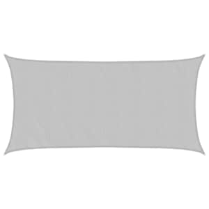 Stínicí plachta světle šedá 5 x 2,5 m 100% polyester oxford - obrázek 2