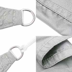 Stínicí plachta světle šedá 6 x 3 m 100% polyester oxford - obrázek 6