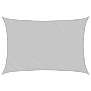 Stínicí plachta světle šedá 5x4 m 100% polyester oxford - obrázek 2