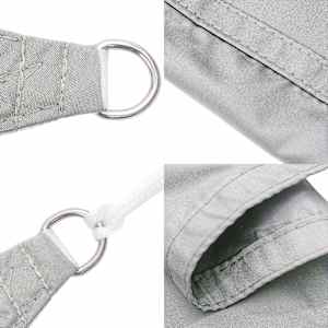 Stínicí plachta světle šedá 6x4 m 100% polyester oxford - obrázek 6