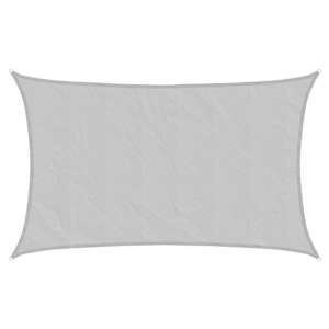 Stínicí plachta světle šedá 8x5 m 100% polyester oxford - obrázek 2