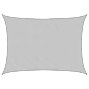 Stínicí plachta světle šedá 8x6 m 100% polyester oxford - obrázek 2