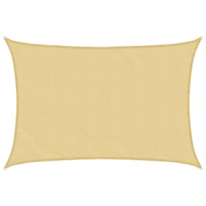 Stínicí plachta písková 2,5x2 m 100% polyester oxford - obrázek 2