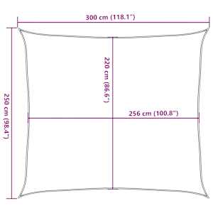 Stínicí plachta písková 3x2,5 m 100% polyester oxford - obrázek 10