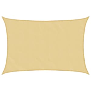 Stínicí plachta písková 4x3 m 100% polyester oxford - obrázek 2