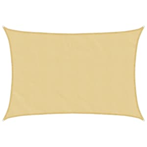 Stínicí plachta písková 5x3 m 100% polyester oxford - obrázek 2