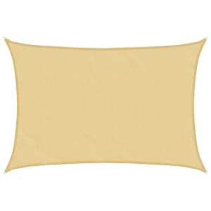 Stínicí plachta písková 5x4 m 100% polyester oxford - obrázek 2