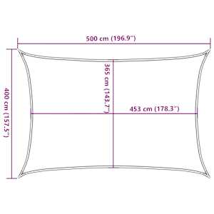 Stínicí plachta písková 5x4 m 100% polyester oxford - obrázek 10