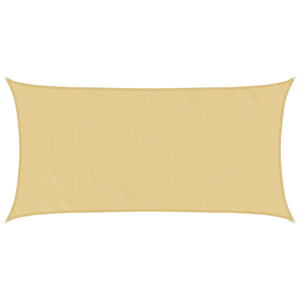 VidaXL Stínicí plachta písková 7x4 m 100% polyester oxford