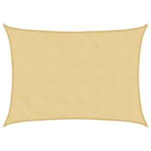 Senčno jadro peščeno 7x5 m 100 % poliester oxford - slika 2