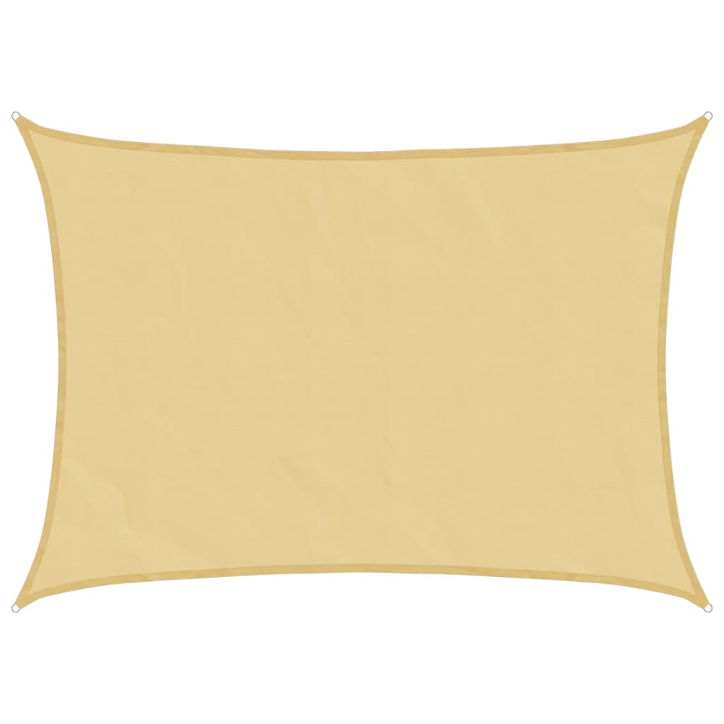 VidaXL Stínicí plachta písková 8x6 m 100% polyester oxford